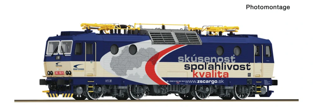 H0 - Elektrická lokomotiva 363 100-9, ZSSK Cargo