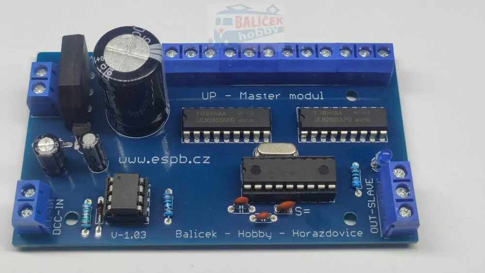 DCC master modul pro elektromagnetické přestavníky H0/TT/N