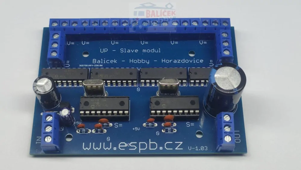 DCC Slave modul pro elektromagnetické přestavníky H0/TT/N