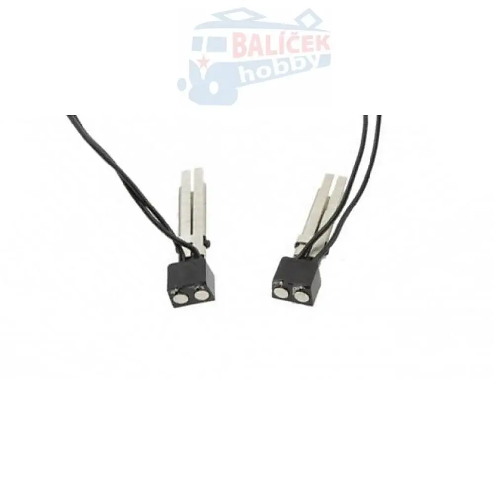 Magnetické vodivé spřáhlo pro elektrické propojení soupravy, 2pólové, 1 pár, H0, Peho 3030