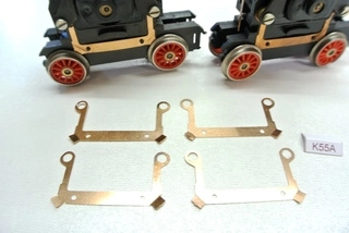 K55, Sada kontaktů KaModel pro lokomotivy HO PIKO (starší) E 42, E 11, BR 211, BR 242, 4ks