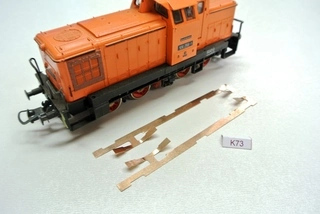 K73, Sada kontaktů KaModel pro lokomotivu HO PIKO BR 106 (starší), 2ks