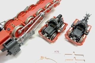 K76 Sada kontaktů KaModel pro lokomotivu HO PIKO BR 52 (starší), 6ks