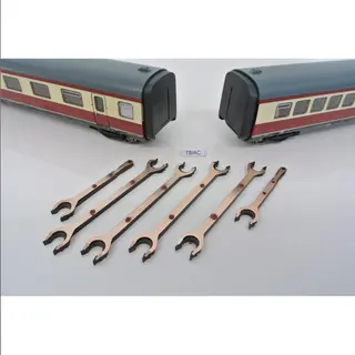 T8B, KaModel Spojka krátká, pro BR VT 11.5 ROCO HO, 2ks