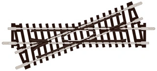 ST-50 PECO - křižovatka 22,5°, izolovaná