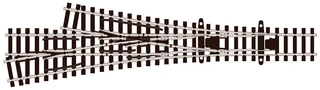 SL-E397F PECO - trojcestná výhybka, 10°, R 457 mm, délka 153 mm