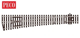 SL-89 PECO - L výhybka, velký poloměr odb., 12°, R 1524 mm, délka 258 mm