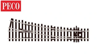 SL-91 PECO - P výhybka, malý poloměr odb., 12°, R 610 mm, délka 185 mm