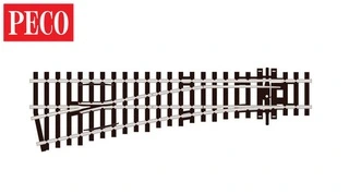 SL-92 PECO - L výhybka, malý poloměr odb., 12°, R 610 mm, délka 185 mm