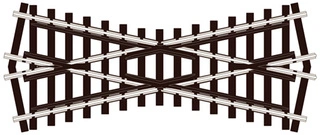 SL-93 PECO - křižovatka 24°, délka 127 mm