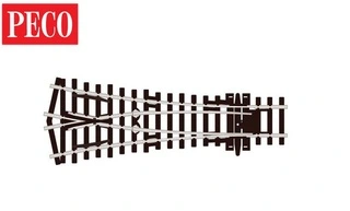 SL-97 PECO - symetrická výhybka, úhel rozevření 24°, R 610 mm, d. 148 mm