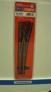 SL-8351 PECO - P výhybka krátká, úhel odb. 11,42°, R 914 mm, d. 210 mm