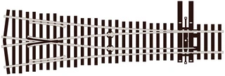 SL-E8348 PECO - symetrická výhybka, úhel rozevření 14,3°, R 978 mm, d. 183 mm