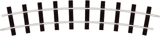 ST-607 PECO - oblouková kolej, 22,5°, R 965 mm (8ks do kruhu)