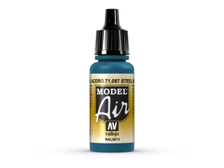 Vallejo Model Air 71087 Steel Blue (17ml)