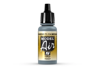 Vallejo Model Air 71114 Medium Gray (17ml)