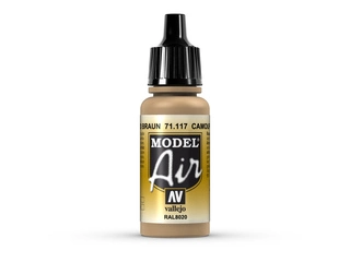 Vallejo Model Air 71117 Camouflage Brown (17ml) (17ml)