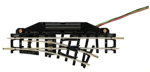 H0e - Elektrická výhybka, pravá 104 mm, R 195