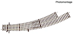 H0 - Roco Line oblouková výhybka vlevo BWI5/6