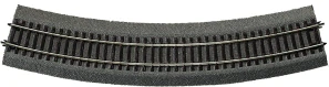 H0 - oblouková kolej R5 - 542,8 mm / 30° s imitací štěrku