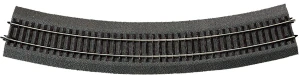 H0 - oblouková kolej R6 - 604,4 mm / 30° s imitací štěrku