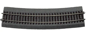 H0 - oblouková kolej R9 - 826,4 mm / 15° vyrovnávací, s imitací štěrku