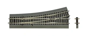 H0 - Výhybka levá Wl15 - 230 mm / 15° s imitací štěrku