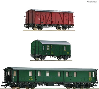 76019 Roco - 3- dílný set vozů k pracovnímu vlaku
