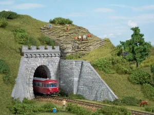 H0 - 2x jednokolejné tunelové portály