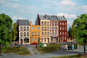 H0 - Poloreliéfní domy ulice Schmidtstraße 18/20/22/24/26