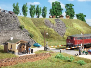 H0 - Přejezd se závorami / Auhagen 11345