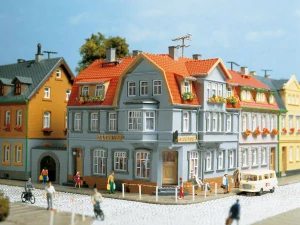 H0/TT - Rohový dům městský