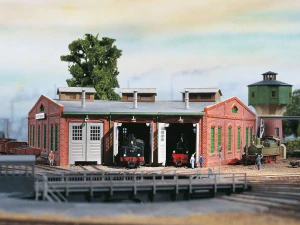 TT - kruhová rotunda, depo pro 3 lokomotivy