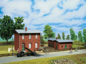 H0 - Správní budova depa se skladem / Auhagen 11389