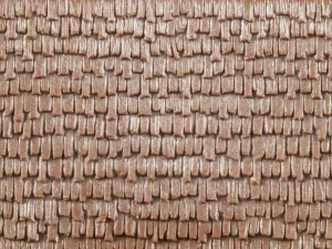 H0/TT - Panel se strukturou dřevěných šindelů