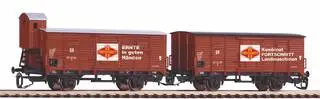47033 PIKO - Souprava dvou krytých nákladních vozů G02 "Fortschritt"