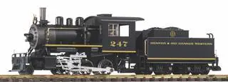 38239 PIKO - parní lokomotiva s tendrem Mini-Mogul D&RGW