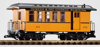 38601 PIKO - Osobní vůz se služebním oddílem D&RGW G