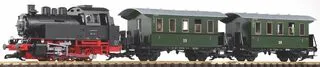 37125 PIKO - Start set parní lokomotivy řady 80 a dvou osobních vozů, se zvukem a kouřovým generátorem