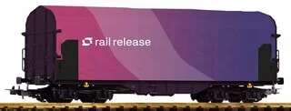 24607 PIKO - Vůz s posuvnou plachtou řady Shimmns "Rail Release"