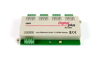 LRB08 modul zpětného hlášení s 8 snímači obsazení