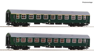 6280004 Roco - TT - 2-dílný set osobních vozů, DR