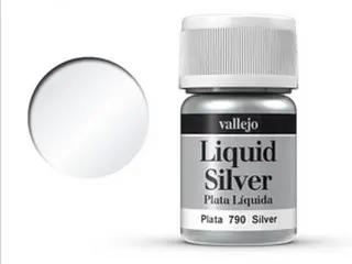Barva Vallejo Liquid Gold 70790 Silver (Alcohol Based) (35ml) 