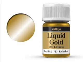  Barva Vallejo Liquid Gold 70793 Rich Gold (Alcohol Based) (35ml)
