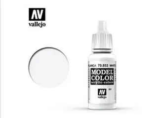  Barva Vallejo Model Color 70853 White Glaze (17ml)