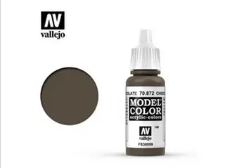  Barva Vallejo Model Color 70872 Chocolate Brown (17ml)