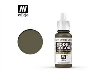  Barva Vallejo Model Color 70887 US Olive Drab (17ml)