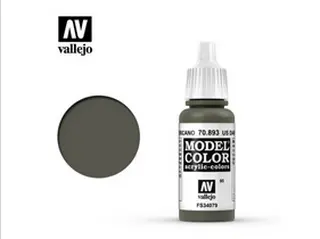  Barva Vallejo Model Color 70893 Us Dark Green (17ml)