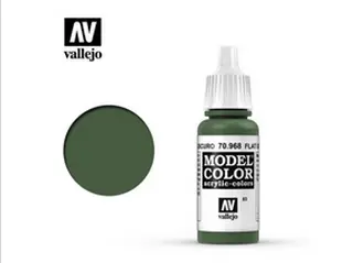  Barva Vallejo Model Color 70968 Flat Green (17ml)