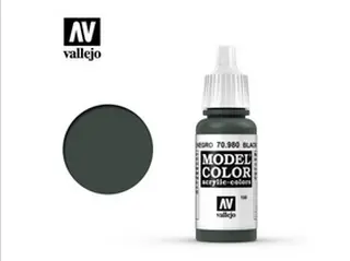  Barva Vallejo Model Color 70980 Black Green (17ml)